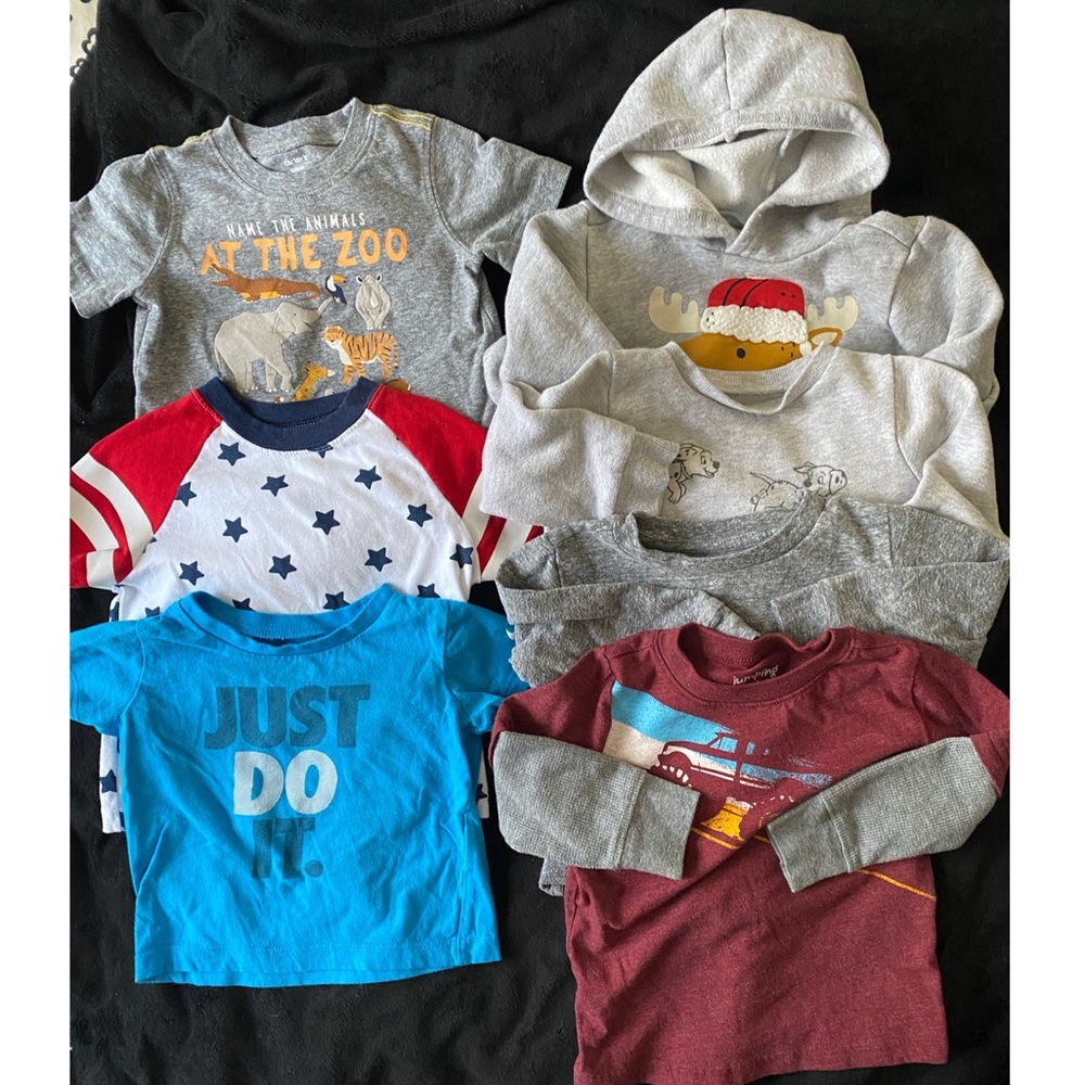 18 months boy sweater and tshirt lot